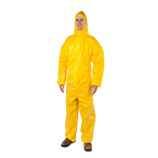 Disposable Coverall - Dryguard Plus, 83gsm Microporous Film Laminate W/triple Sealed And Taped Seams, Plastic Zippers - CASE OF 25
