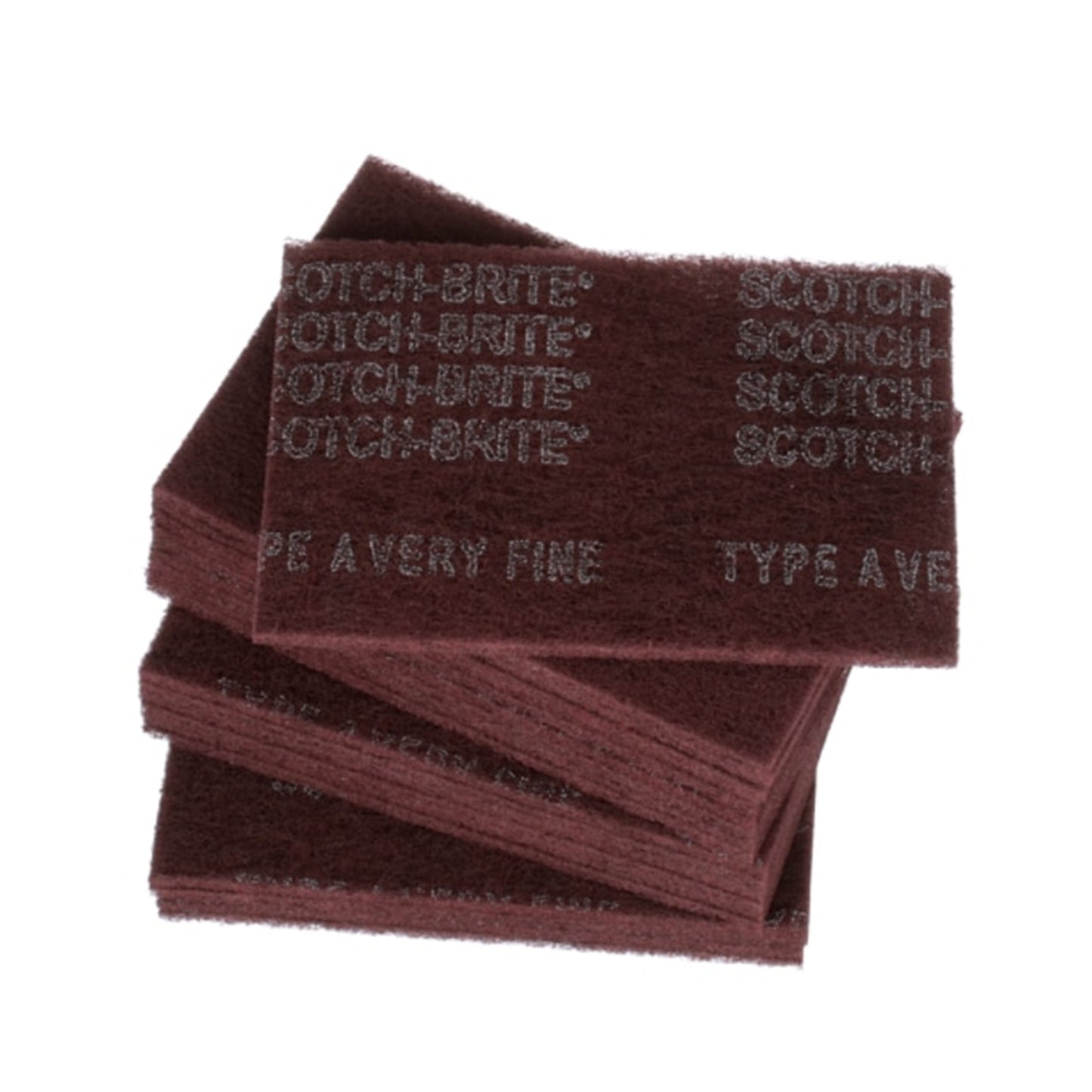 3M Scotch Brite Pads - 6in X 9in, 20 Each/box, Maroon - CASE OF 3