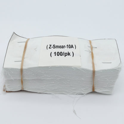 Packaged product labeled 'Z-S smear-10A 100/pk' on a white background