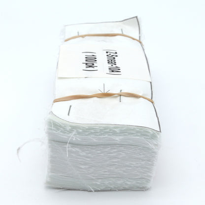 Packaged product with clear plastic wrap on a white background