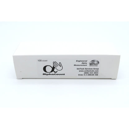 AlphaCount box with branding and contact information on a white background